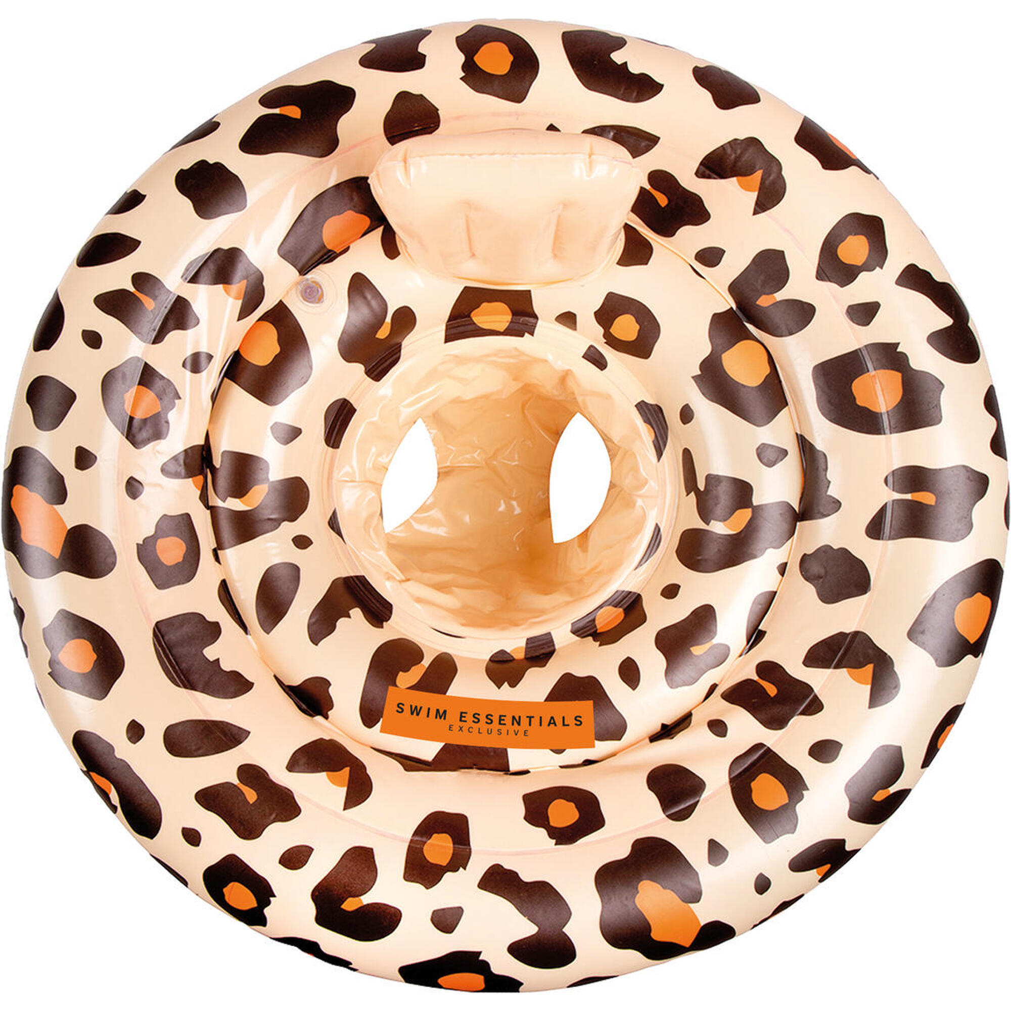 Swimming Baby Buoy 0-1 Years Beige Leopard