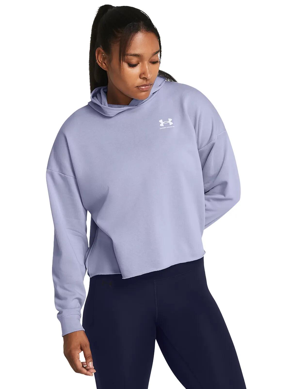 Bluza fitness damska Under Armour Rival Terry Oversized 2/6