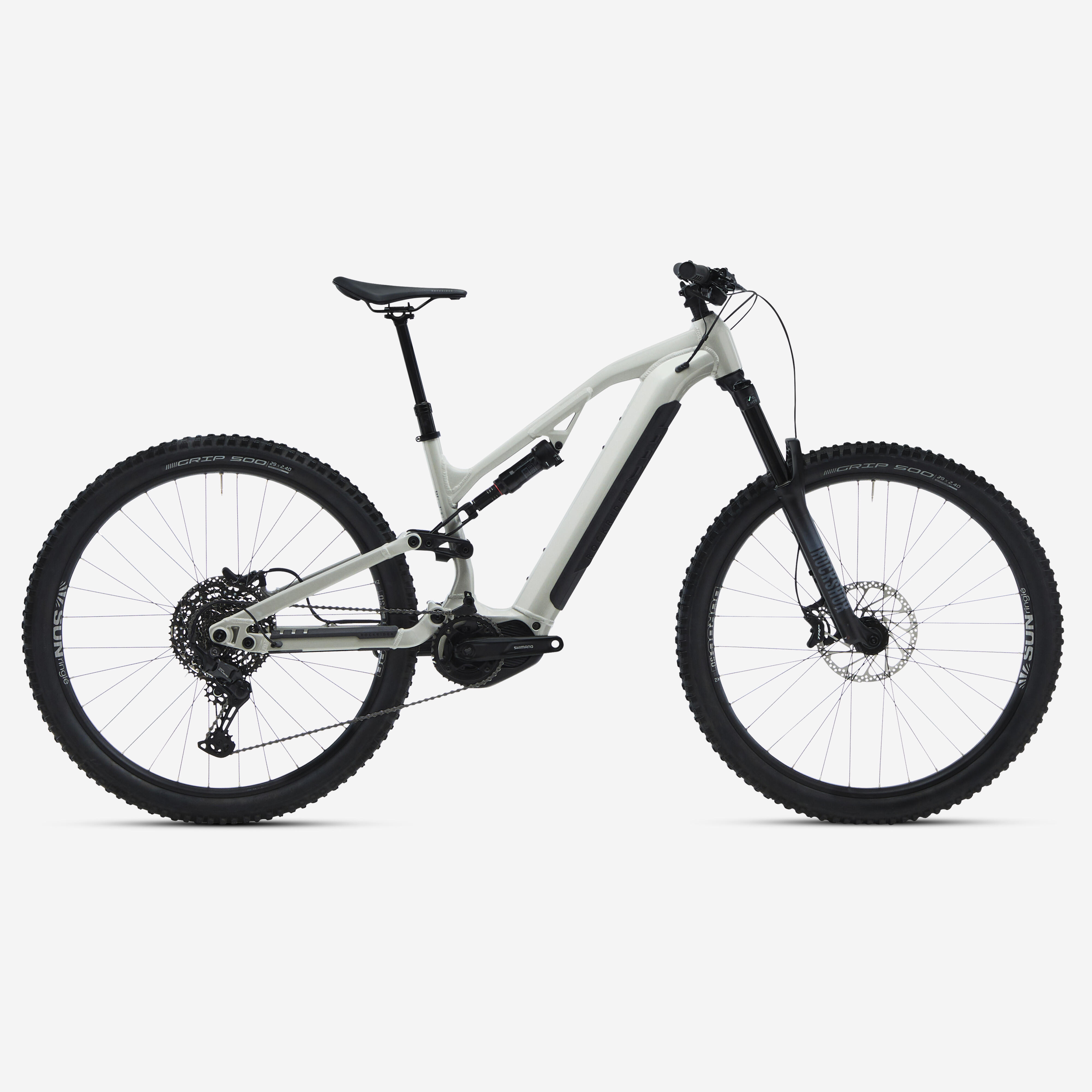 Rockrider - Seconde Vie - Vélo Vtt Électrique All-mountain Tout Suspendu 29”... - Excellent - Vélo Tout Terrain - Gris|incolore - S - 150-164cm - Decathlon