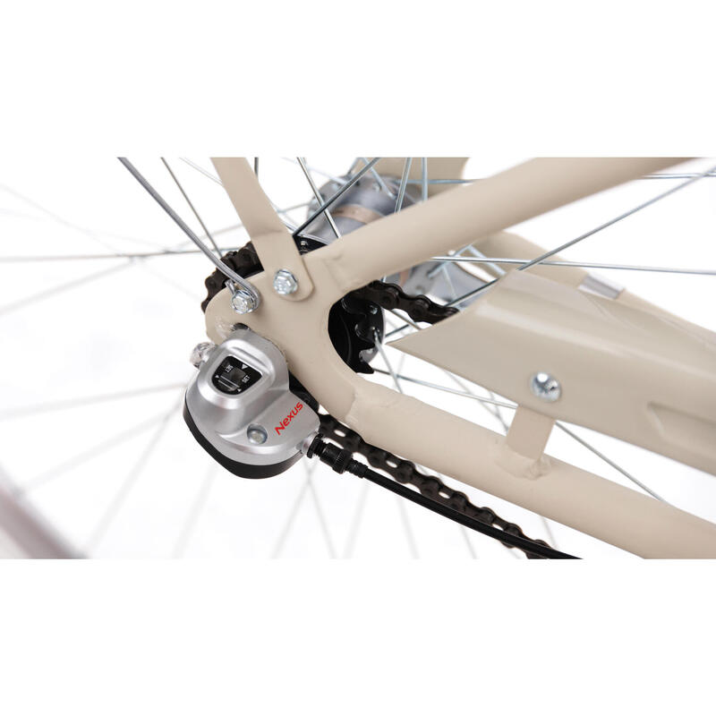 Rower miejski damski GOETZE Style 28" Alu NewLine 3B kosz GOETZE Decathlon