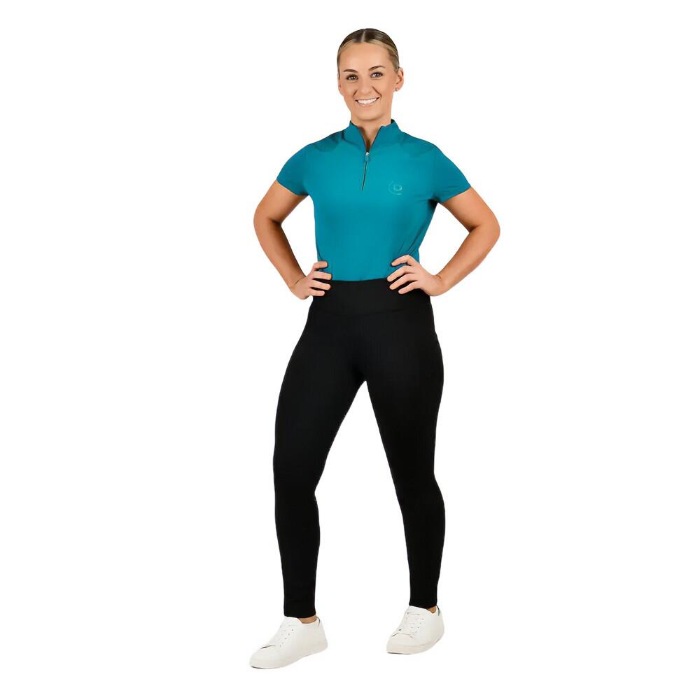 Womens/Ladies Everyday Horse Riding Tights (Black) 3/3