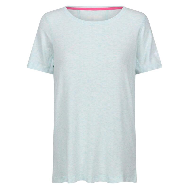 Camiseta Ballyton para Mujer Aqua Blanqueada