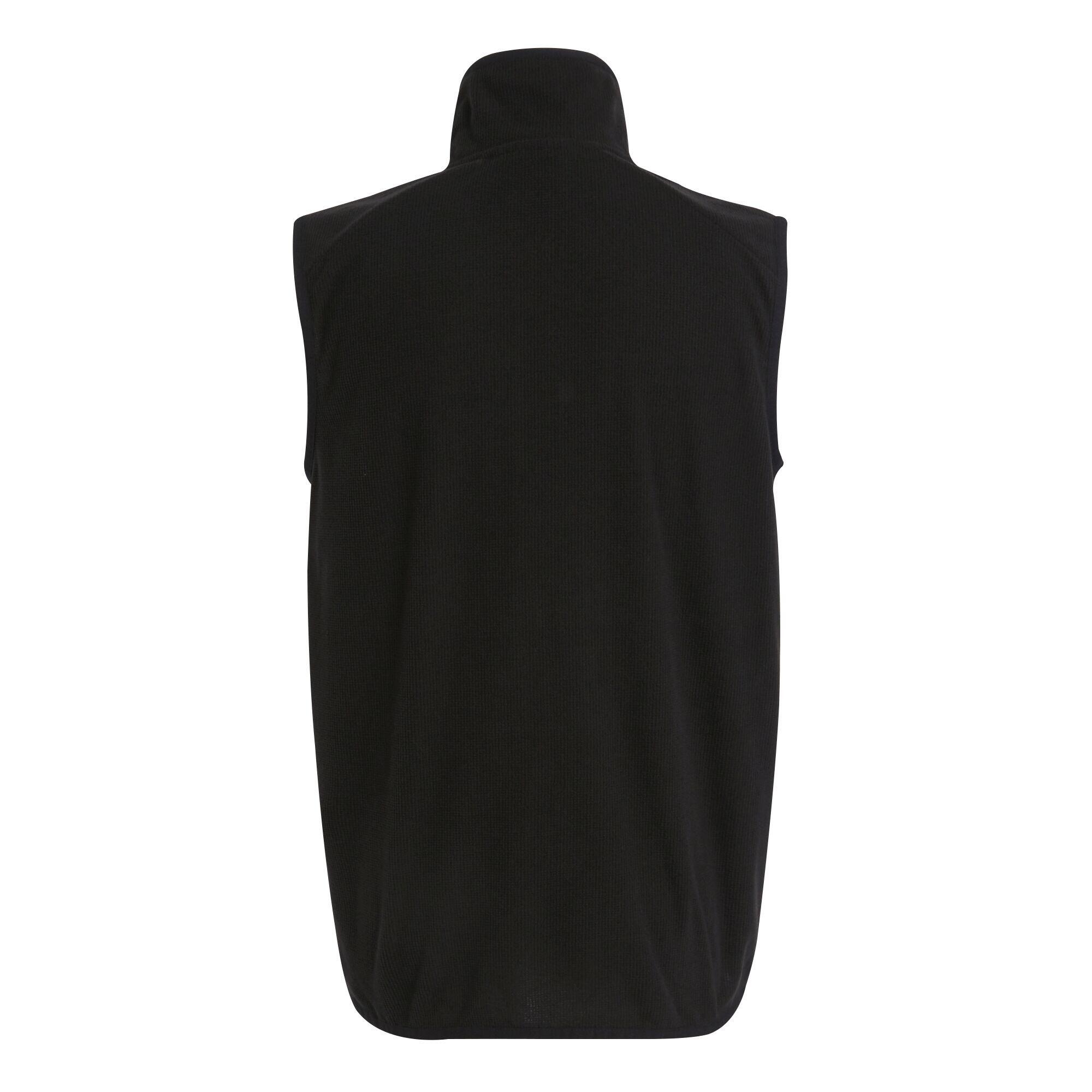 Mens Fleece Gilet (Black/Orange Pop) 2/5