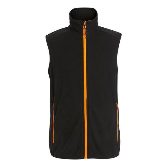 Veste Sans Manches Homme (Noir / Orange Vif)