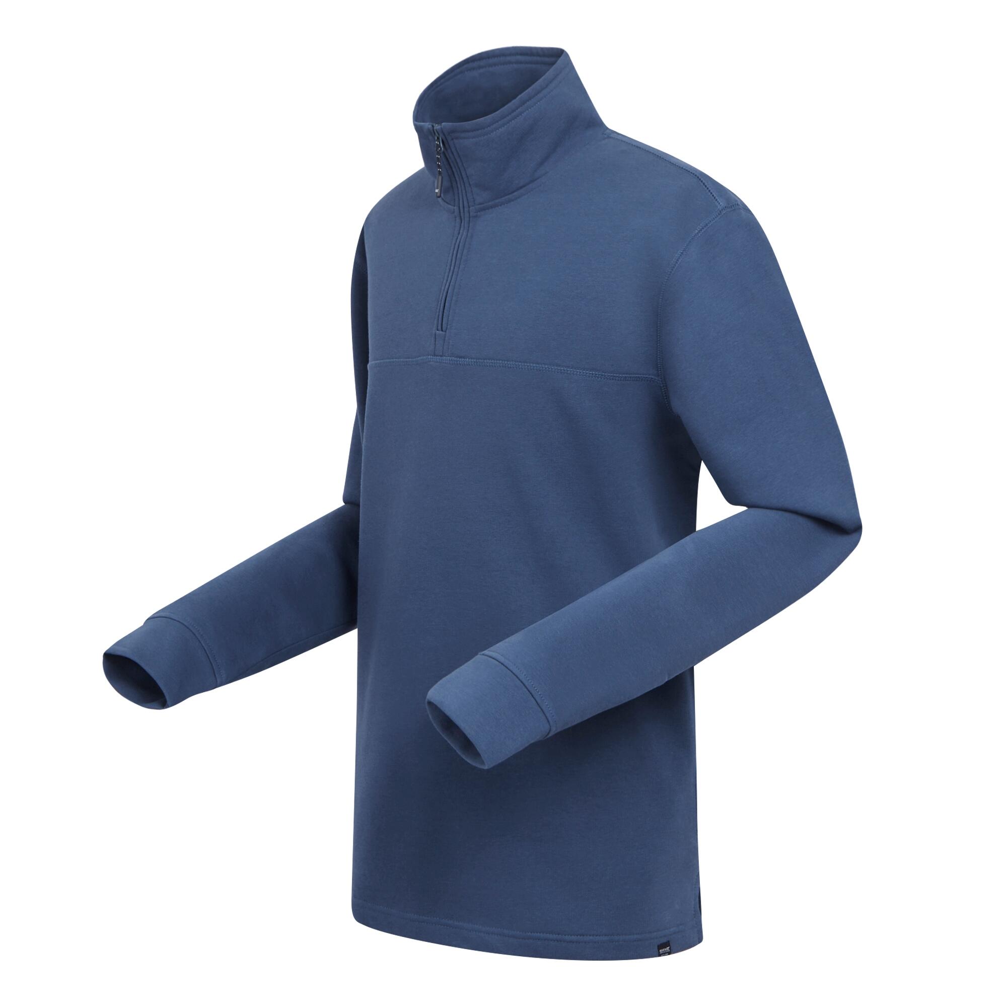 Mens Agilno Half Zip Fleece Top (Dark Denim) 3/5