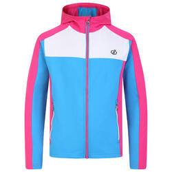 Childrens/Kids Thriving Core Stretch Hooded Midlayer (Zweeds Blauw/Puur Roze)