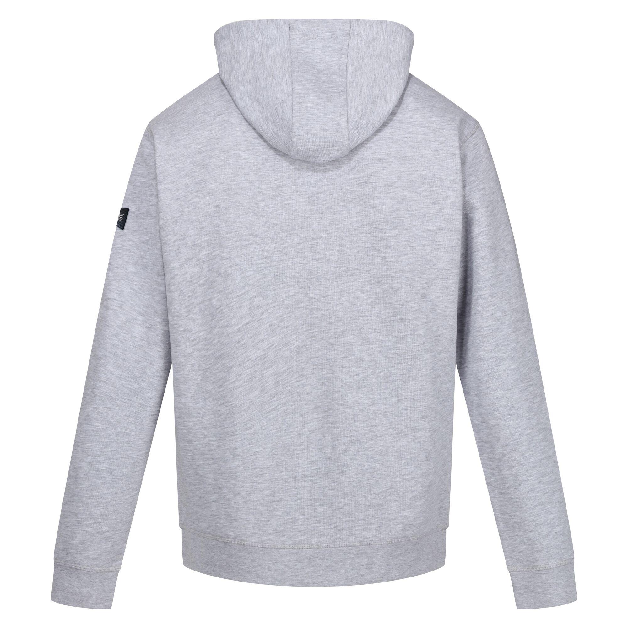 Mens Shorebay II Full Zip Hoodie (Silver Grey Marl) 2/5
