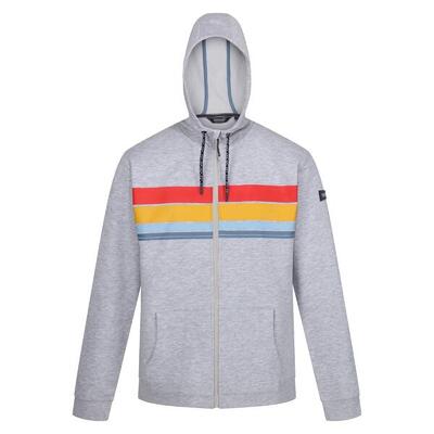 Heren shorebay ii full zip hoodie (zilvergrijs gemêleerd)