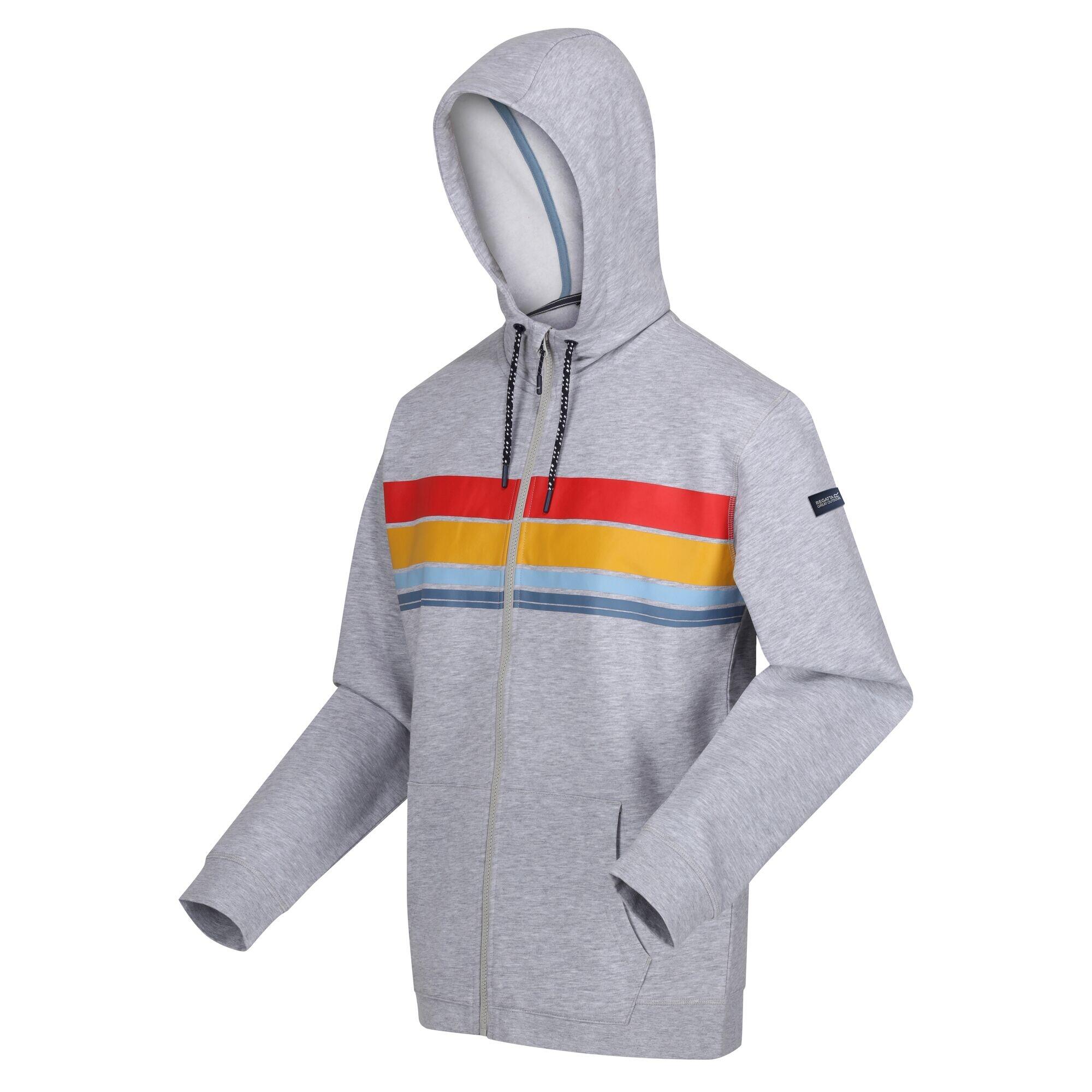 Mens Shorebay II Full Zip Hoodie (Silver Grey Marl) 3/5