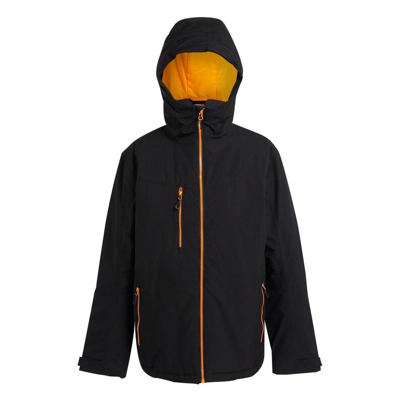 Veste imperméable NAVIGATE Homme (Noir / Orange vif)