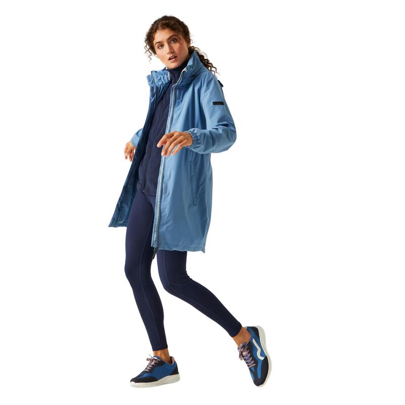 Veste Imperméable SAGANO Femme (Bleu / Blanc)