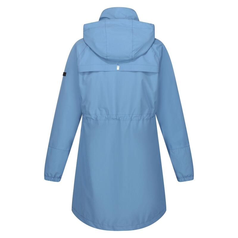 Chaqueta Impermeable Sagano para Mujer Azul Coronet, Blanco