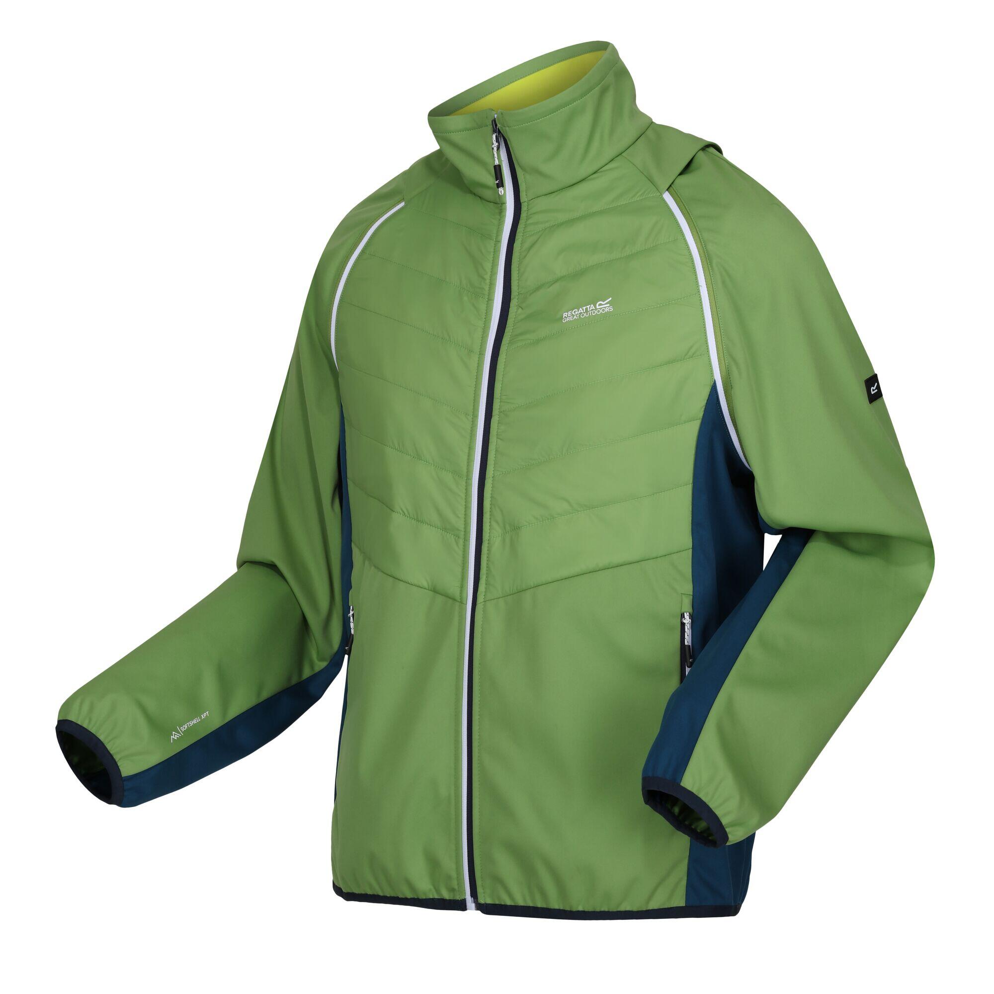 Giacca Ibrida Uomo Regatta Steren II Verde Piccante Blu Marocchino Cedro Lime 3/5