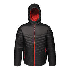 Chaqueta Acolchada Firedown para Hombre Negro, Rojo