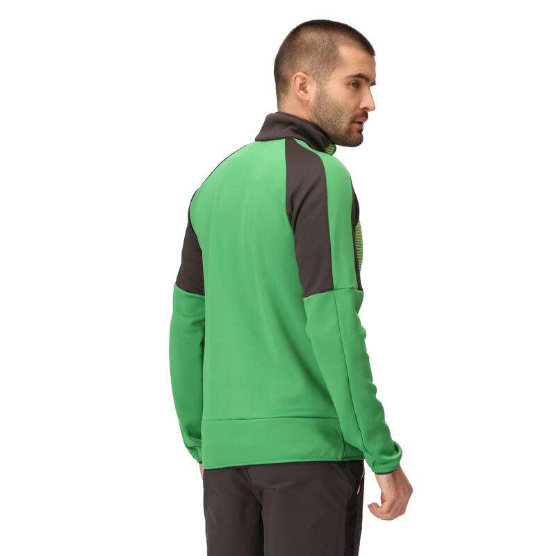 Heren Yare VII Full Zip Soft Shell Jas (Veldgroen/Jasmijngroen)