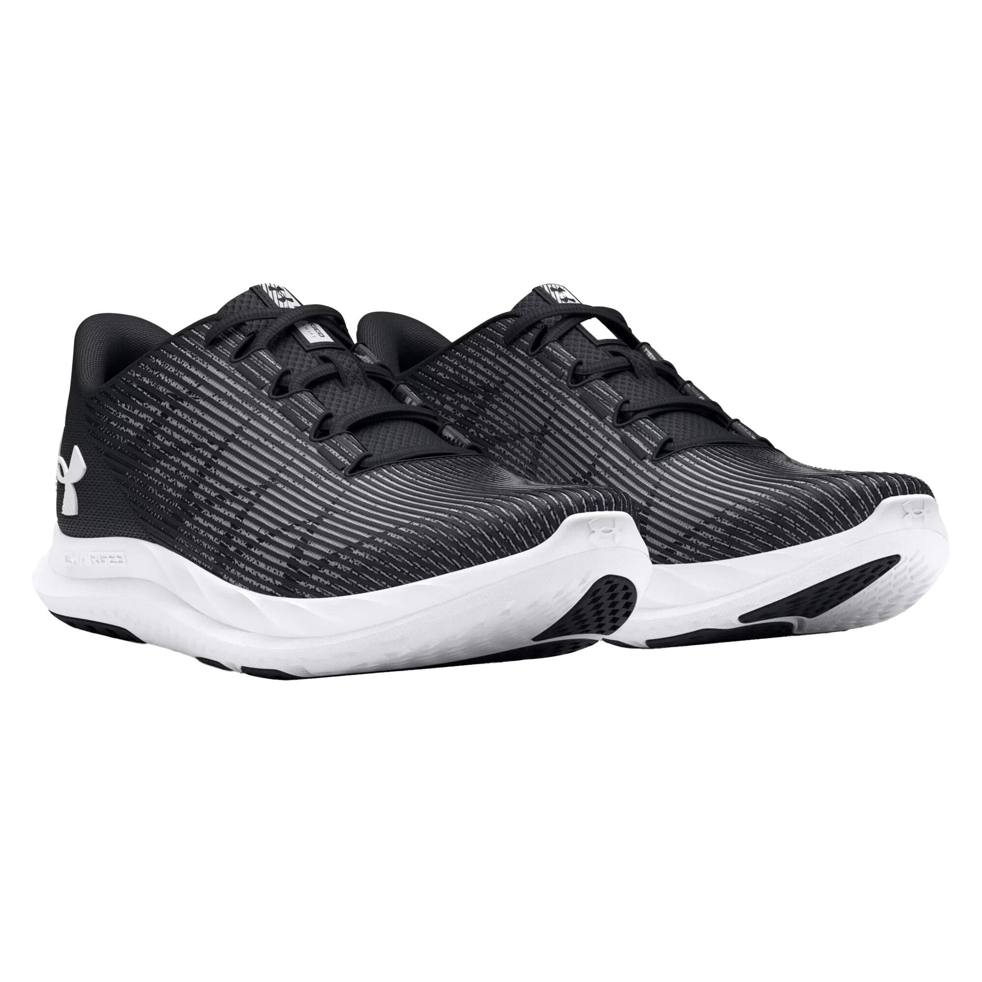 UNDER ARMOUR Mens Charged Speed Swift Trainers (Black/White)