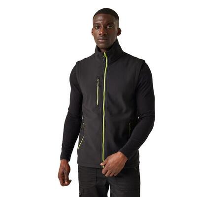 Heren softshell 2laags bodywarmer (marine / frans blauw)
