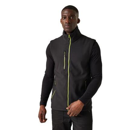 Veste Sans Manches Homme (Noir / Orange Vif)