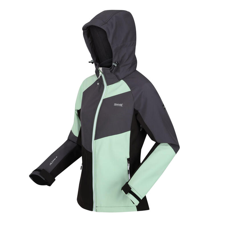 Veste softshell DESOTO Femme (Menthe douce / Gris phoque)