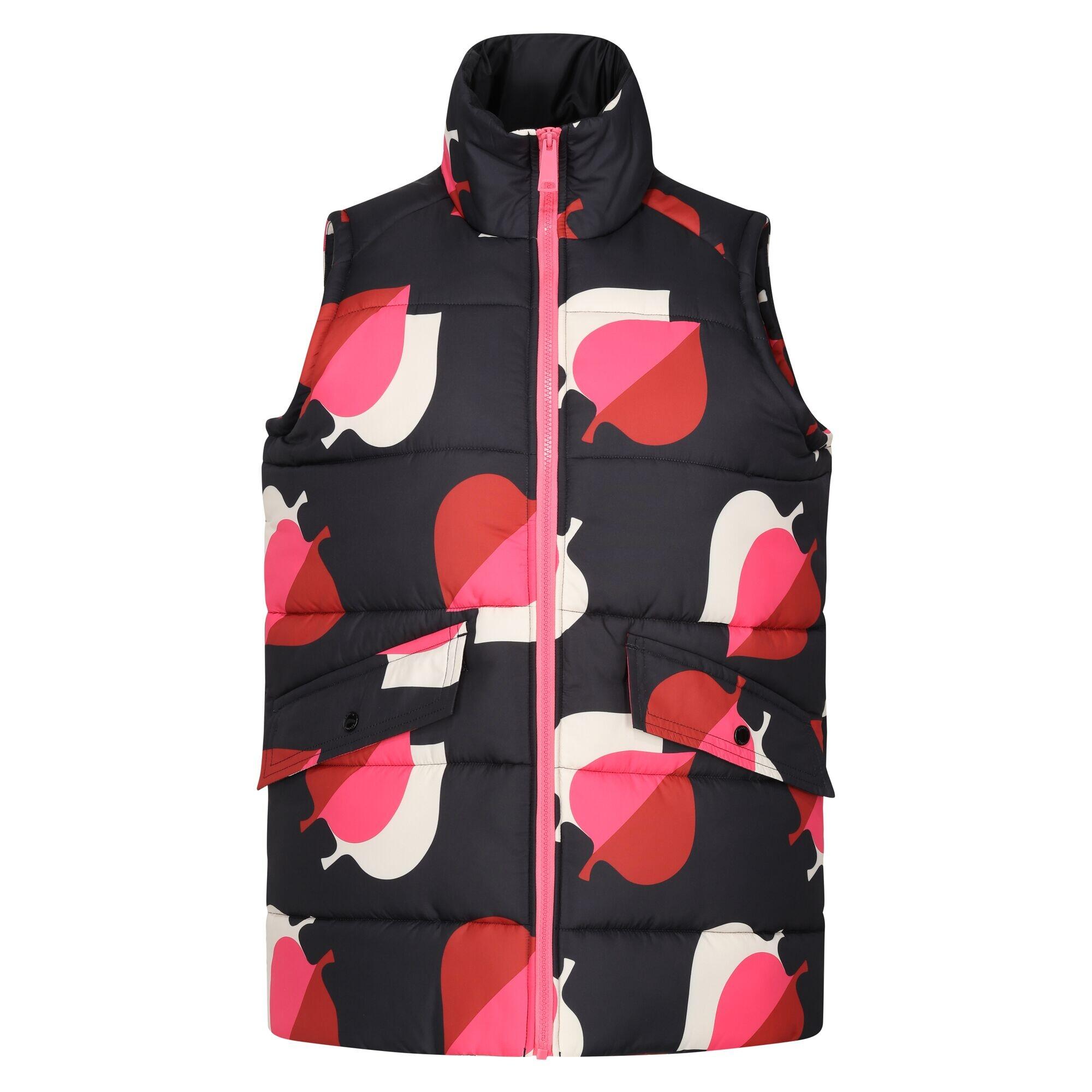 REGATTA Womens/Ladies Orla Kiely Elm Leaf Gilet (Shadow/Pink)