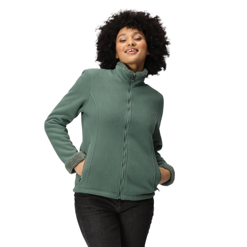 Dames Brandall Zwaarlijvige Fleece Jacket (Donker bosgroen/donker bos)