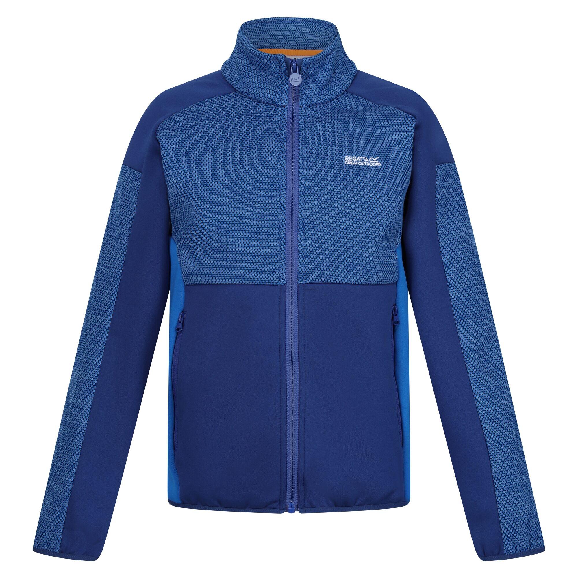 HIGHTON Children's fleece jacket (Oxford blue / Royal blue)