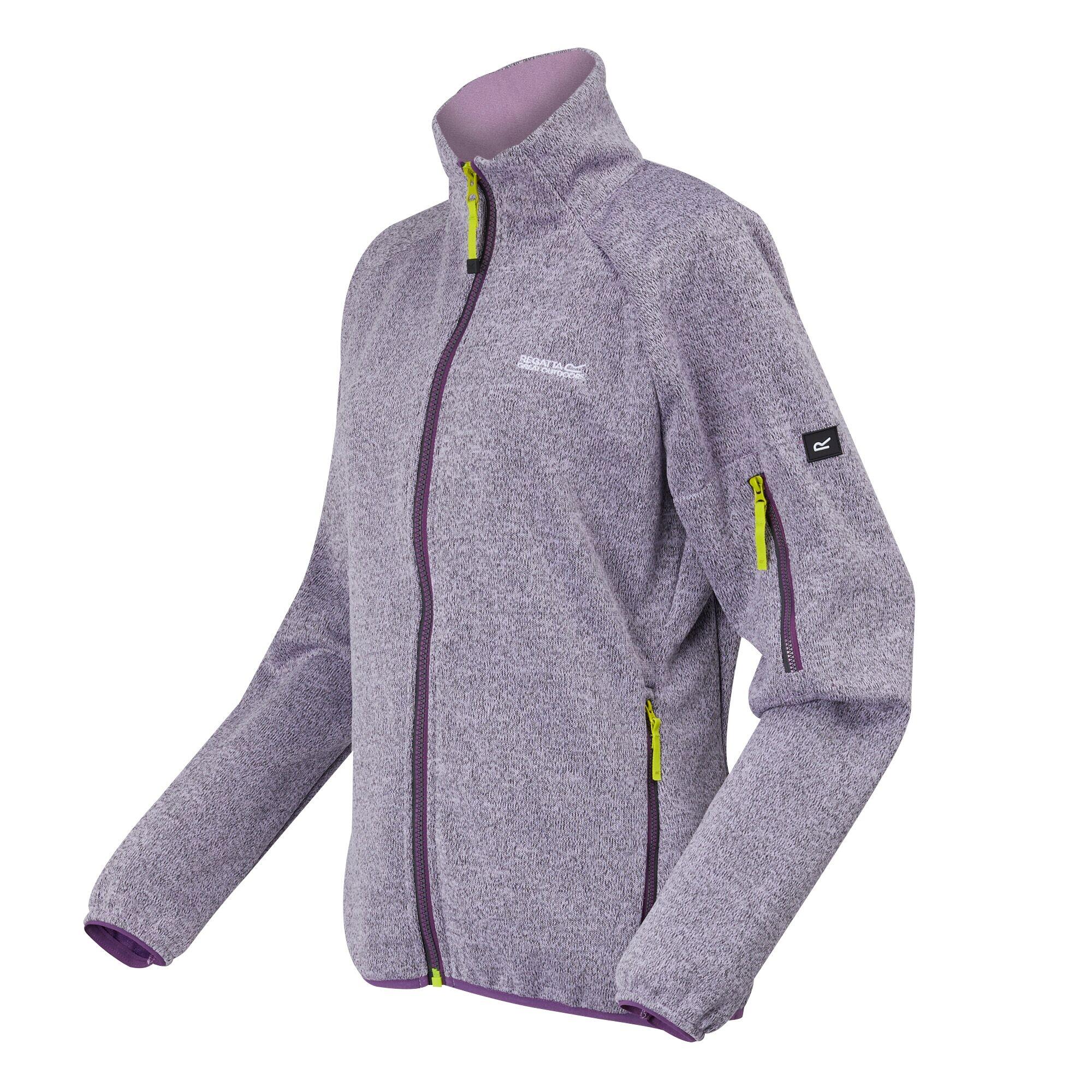 Womens/Ladies Ravenhill Full Zip Fleece Top (Lilac Frost/Sunset Purple) 3/5