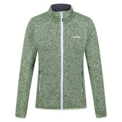 Dames Newhill Marl Full Zip Fleecejack (Stil Groen/Grijs)