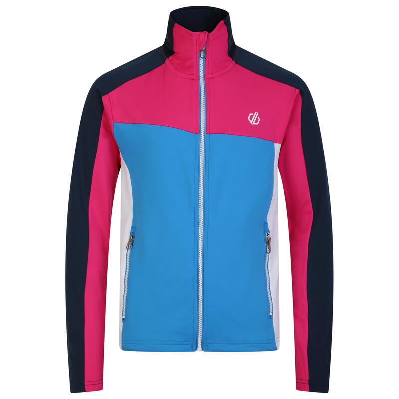 Kinder/Kinder Emergent Core Stretch Midlayer (Zweeds Blauw/Puur Roze)