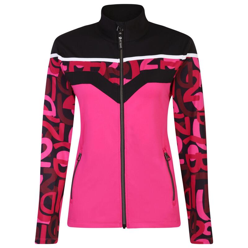 Blouson de ski ROCKER Femme (Rose bonbon / Noir)