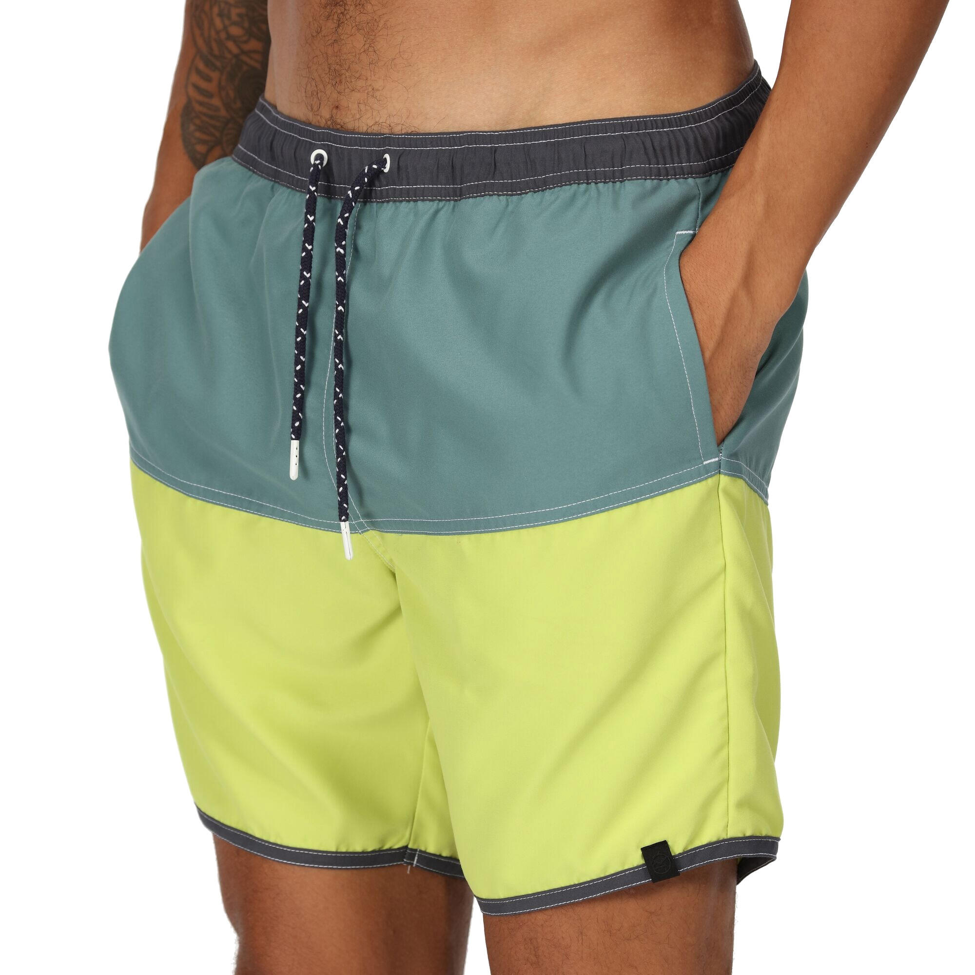 Mens Benicio Swim Shorts (Sea Pine/Green Algae) 4/5