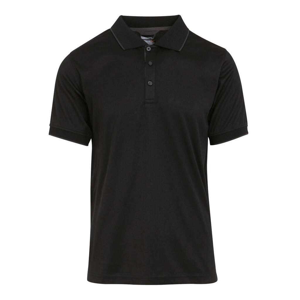 Mens ShortSleeved Polo Shirt (Black/Seal Grey)
