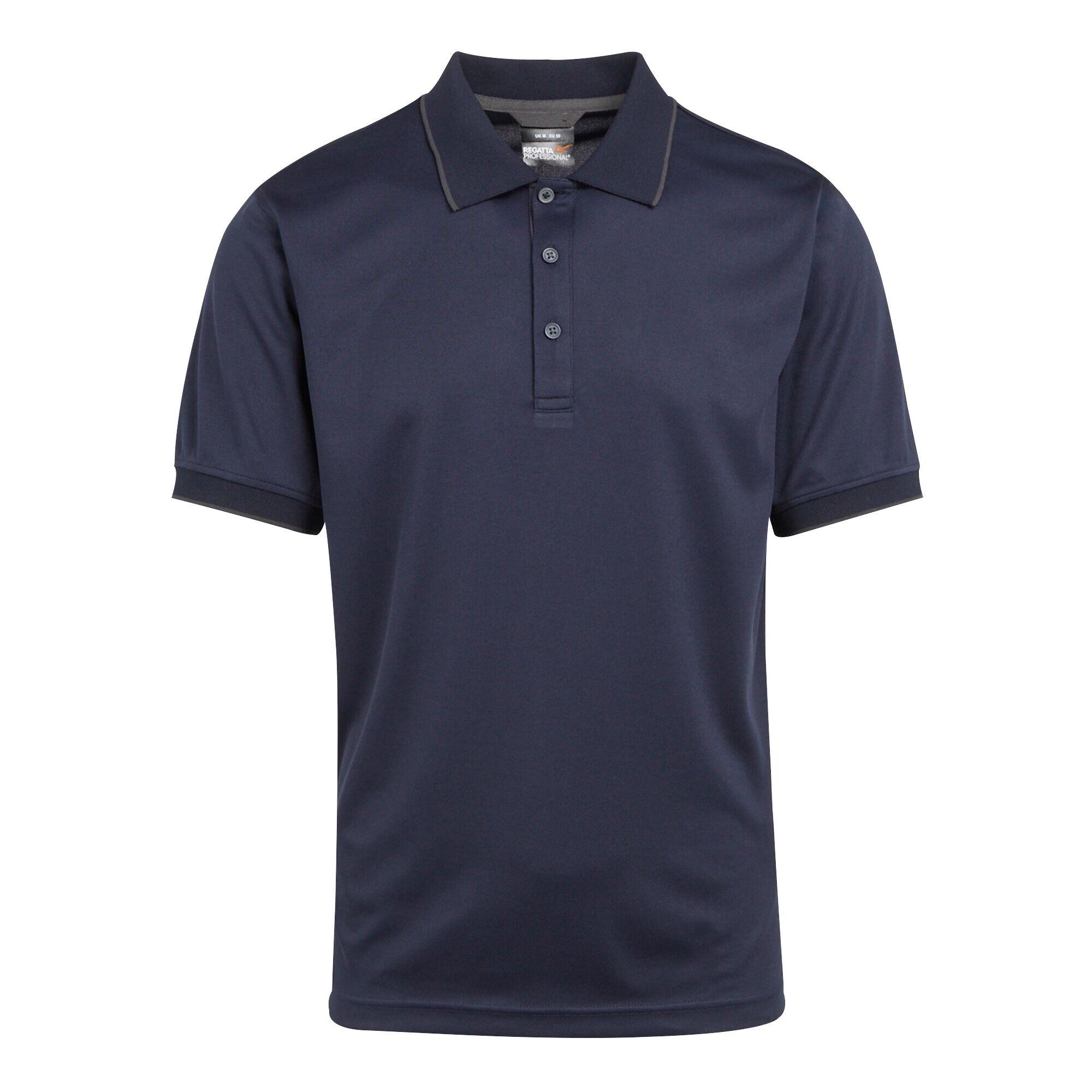 REGATTA Mens ShortSleeved Polo Shirt (Navy/Seal Grey)