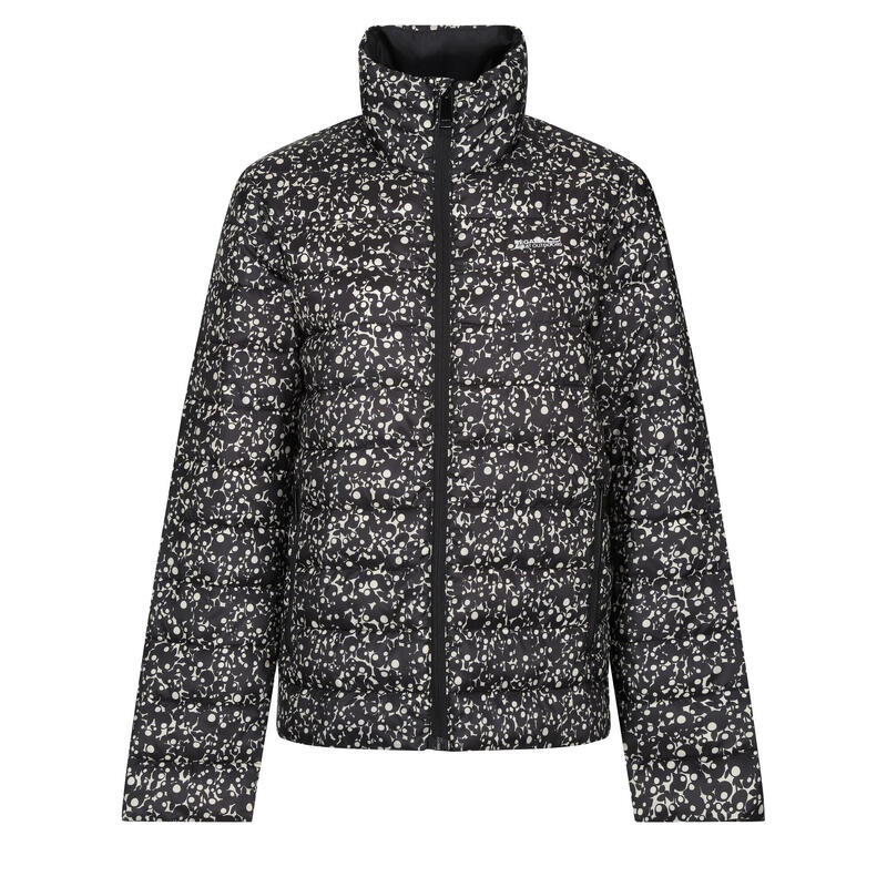 Chaqueta Acolchada Orla Kiely Burbuja de Bayas de Deflector para Mujer Negro