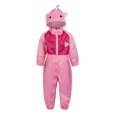 Tuta Da Pioggia Unicorno Bambini Regatta Charco Luna Rosa Caramello
