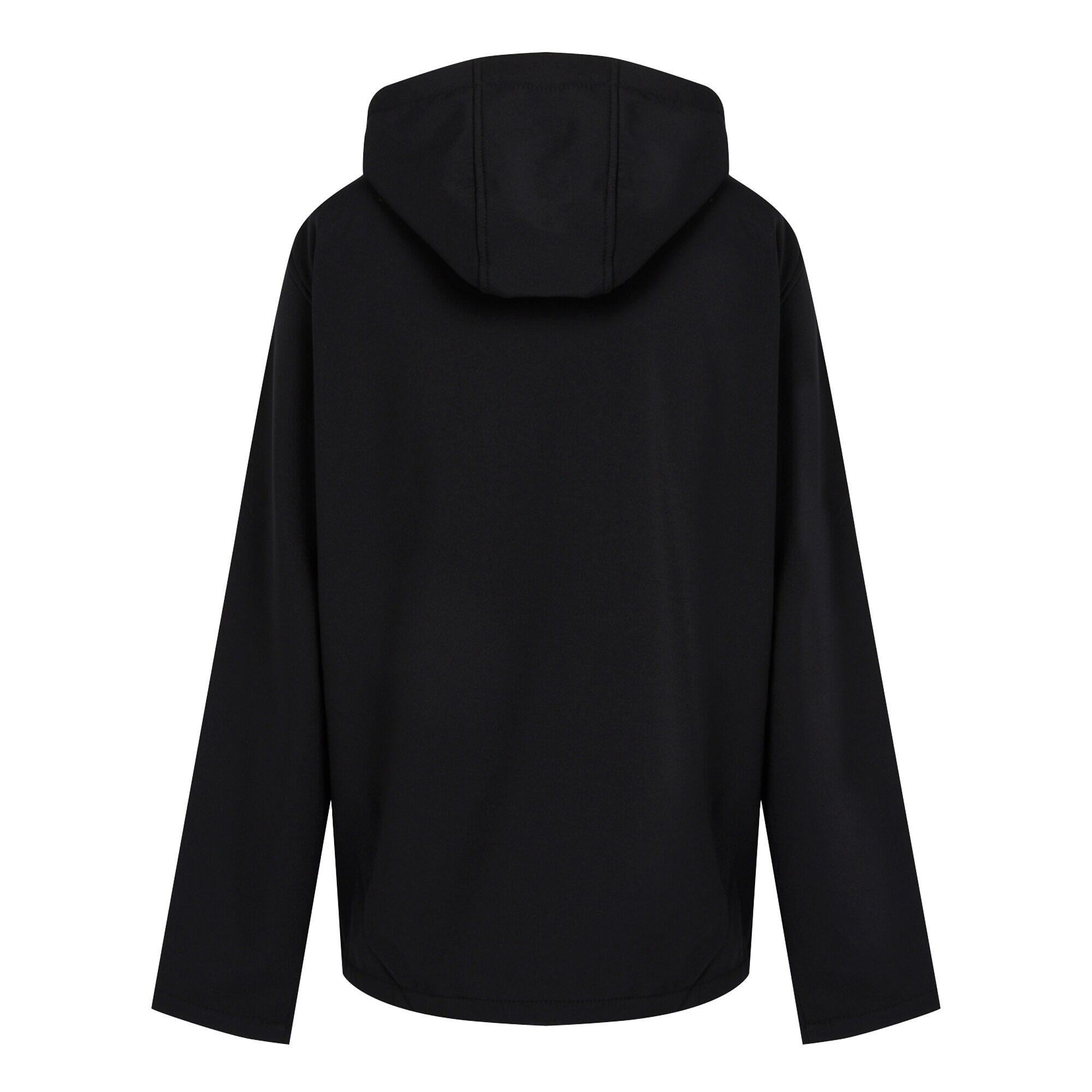 Heren 2laags softshell jas (Zwart/Lijkgroen) 2/5