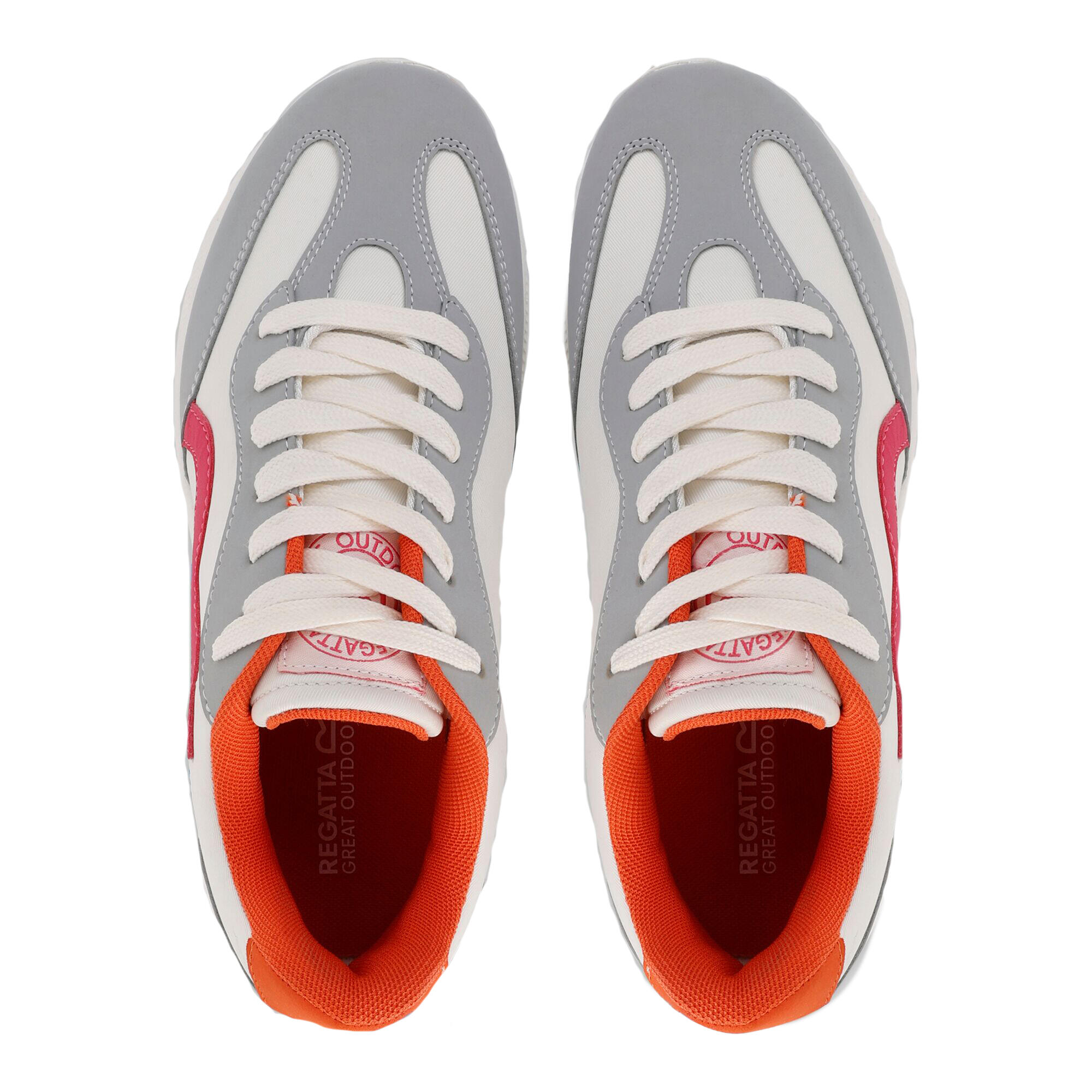 Sneaker "Marine Retro" Damen Schneeweiß (Farbe)/Pinker Trank 4/5