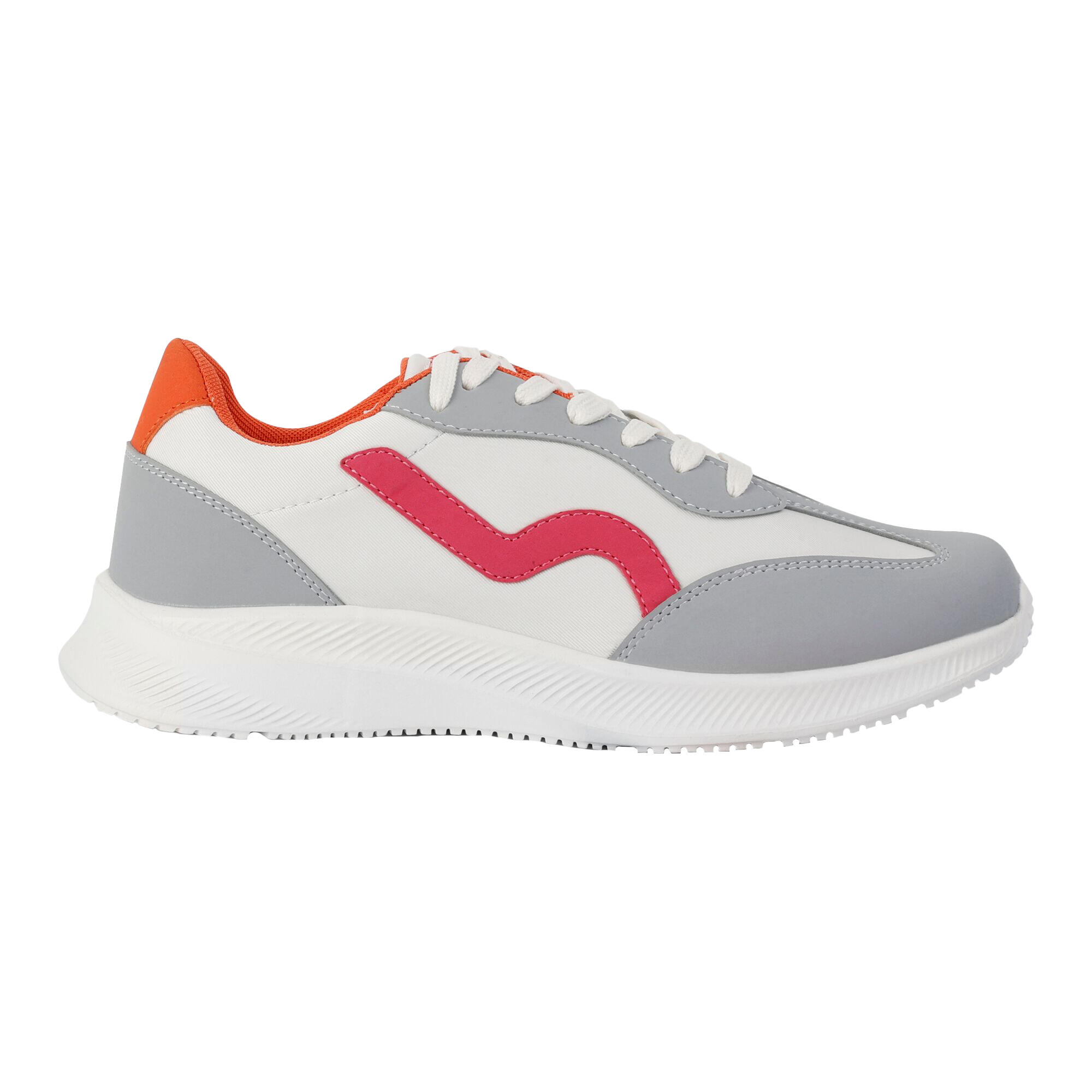 Sneakers MARINE RETRO Donna (Bianco / Rosa fluorescente)