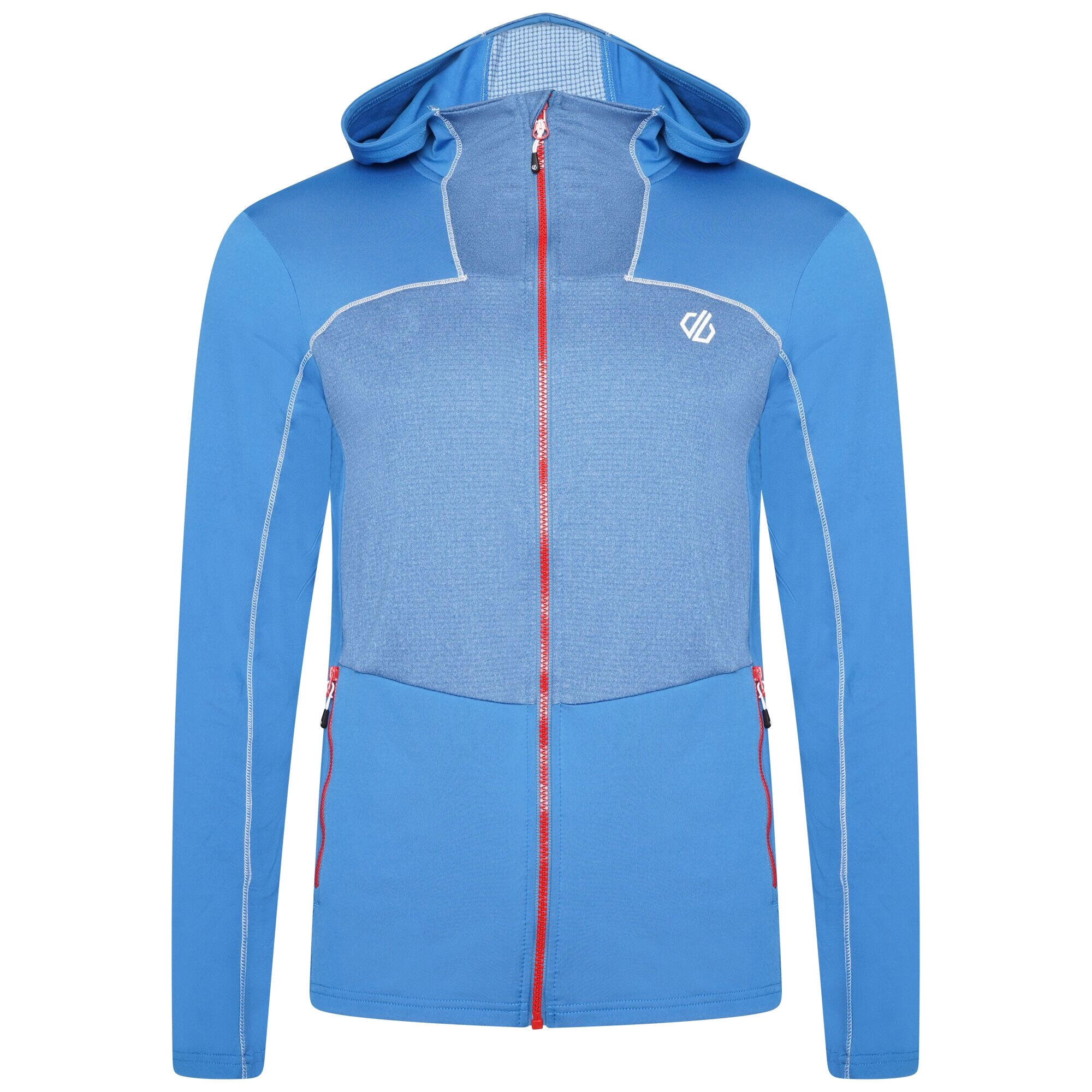 DARE 2B Felpa Con Cappuccio E Zip Intera Leggera Uomo Dare 2B Revive II Blu Vallarta