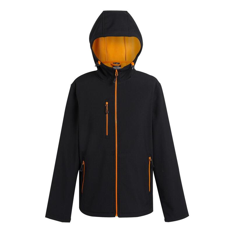 Veste Softshell Homme (Noir / Orange Vif)