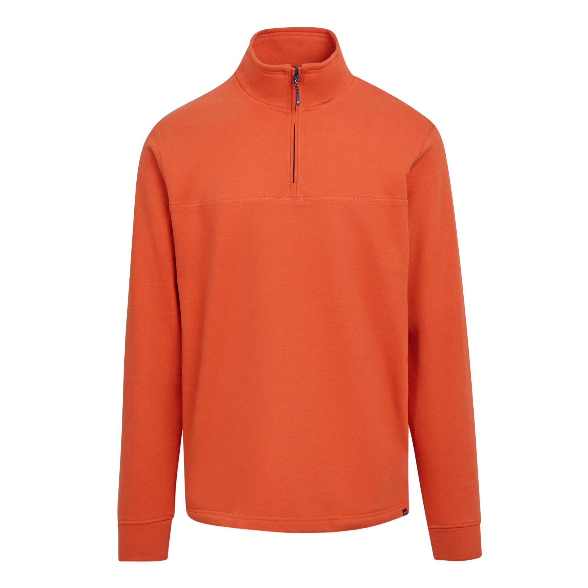 REGATTA Mens Agilno Half Zip Fleece Top (Rusty Orange)