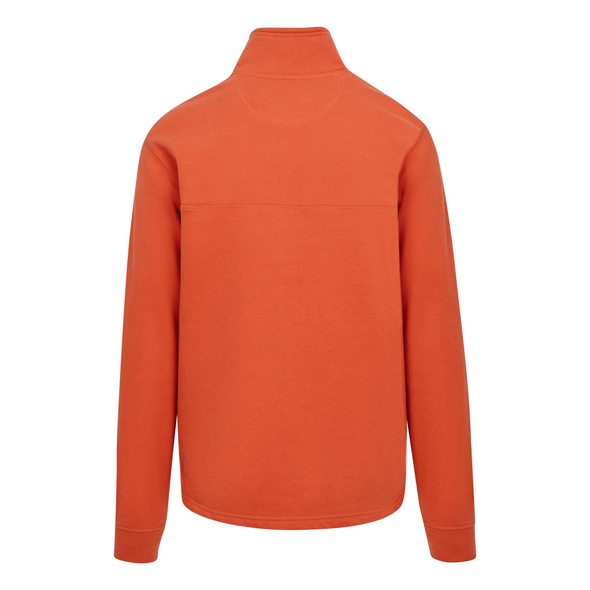 Mens Agilno Half Zip Fleece Top (Rusty Orange) 2/5