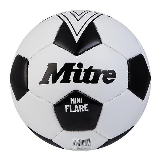 MINI FLARE Fussball Mitre Grösse 1 Schwarz/Weiss 45 cm