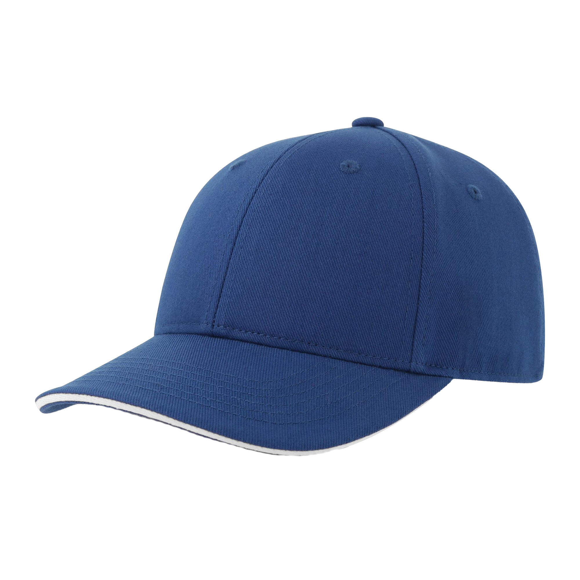 ATLANTIS Unisex Adult Liberty Sandwich 6 Panel Cap (Royal Blue/White)