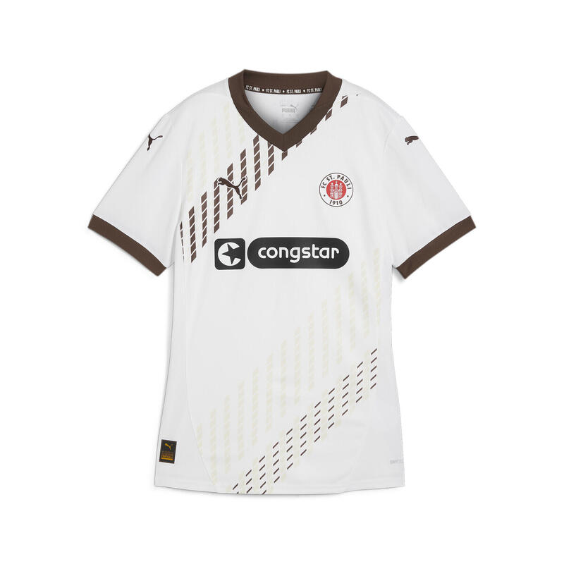 Camiseta FC St. Pauli 2.ª equipación 24/25 Mujer PUMA White Espresso Brown