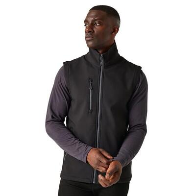 Heren softshell 2laags bodywarmer (marine / frans blauw)