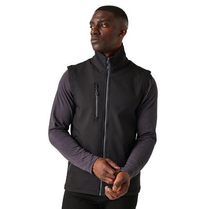 Veste Sans Manches Homme (Noir / Orange Vif)
