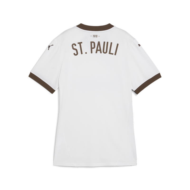 Camiseta FC St. Pauli 2.ª equipación 24/25 Mujer PUMA White Espresso Brown