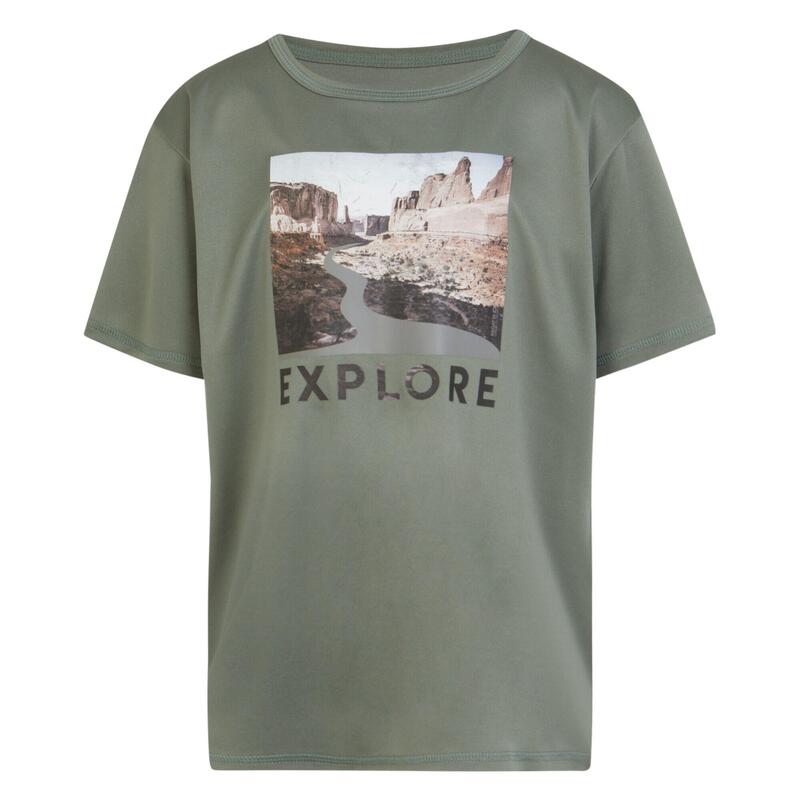 "Alvardo VIII Explore" TShirt für Kinder Agaven-Grün