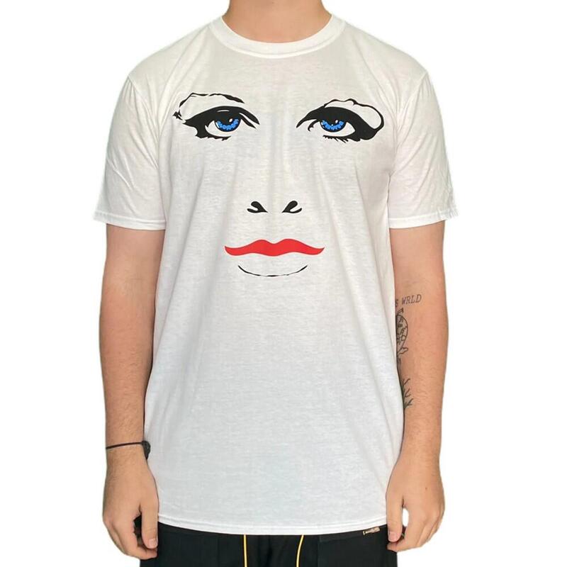 "Faces & Doves" TShirt für HerrenDamen Unisex Damen und Herren Weiß